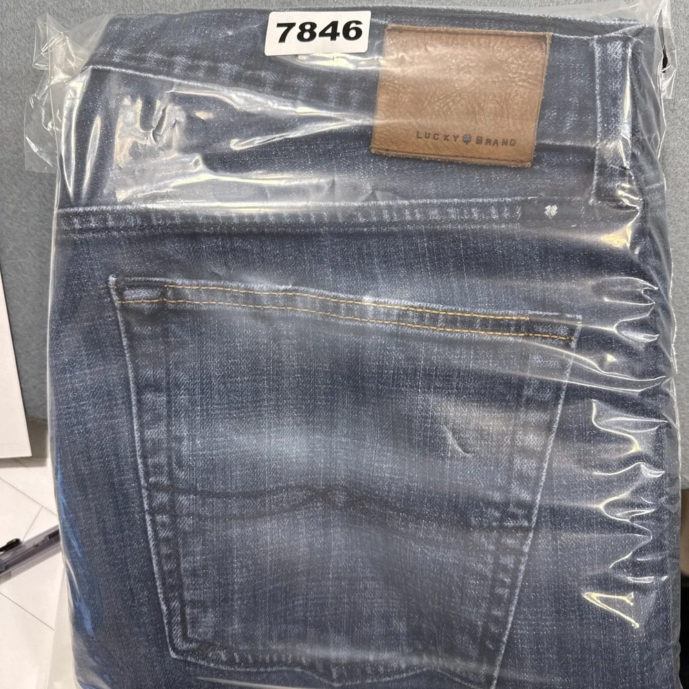 Lucky Brand Jeans Mens 36 X34 Blue 121 Heritage Slim Fit Stretch Denim